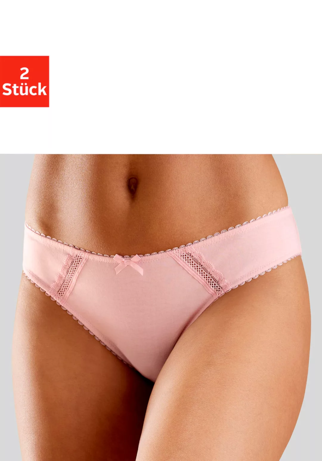 Nuance Bikinislip, (2 St.), aus weicher Baumwolle günstig online kaufen