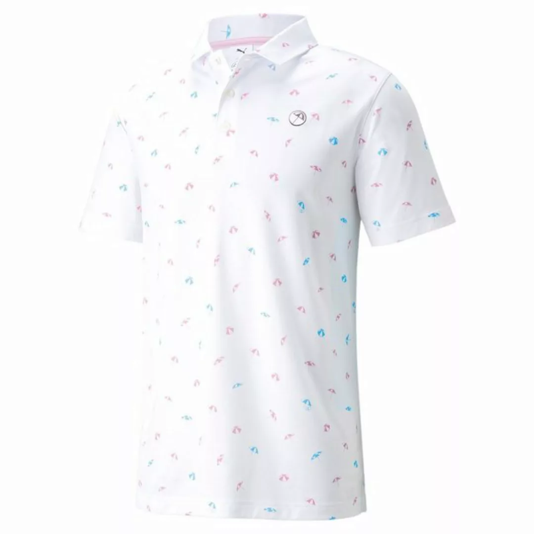 PUMA Poloshirt Puma Polo 'Dancing Umbrellas' Herren Weiß UK M günstig online kaufen