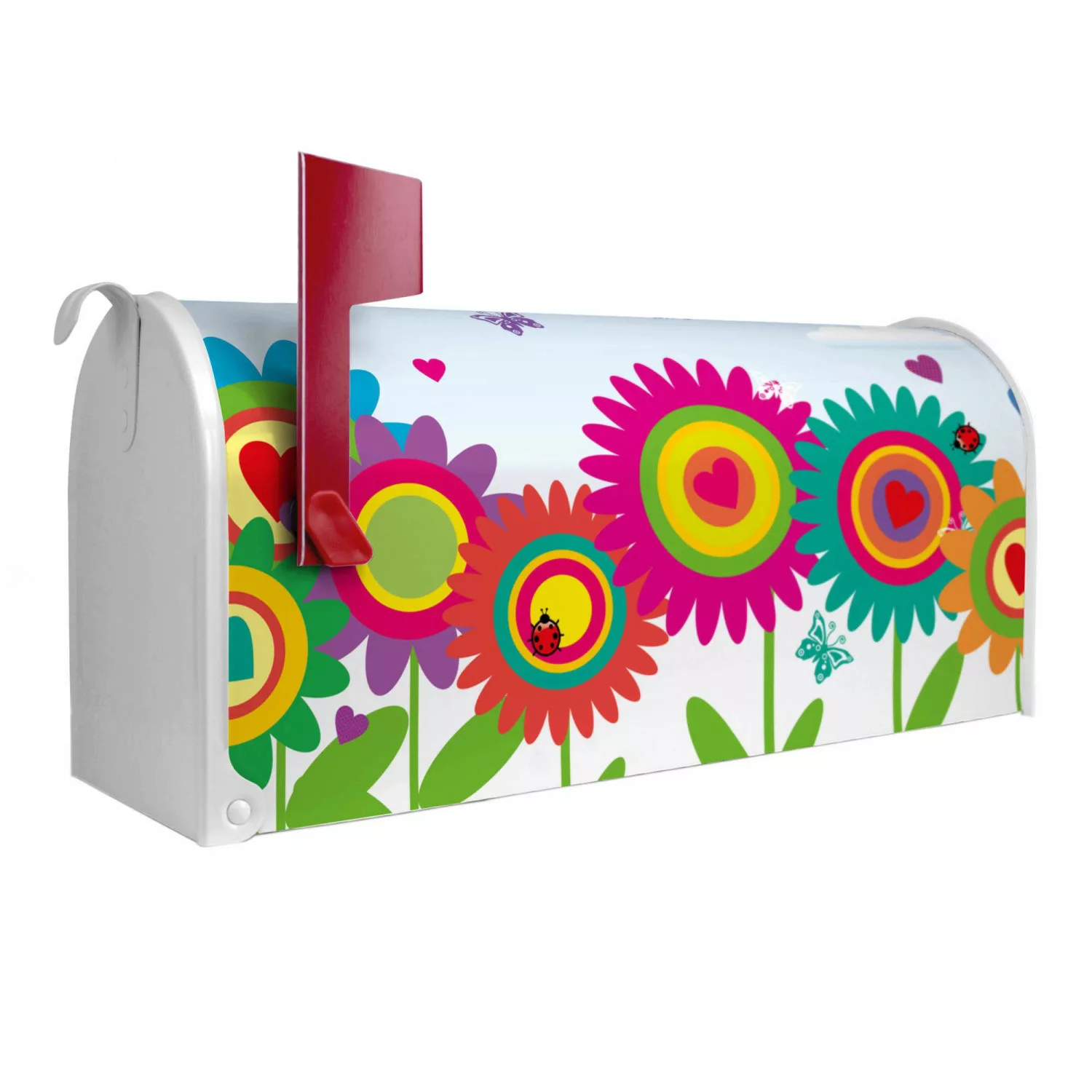 Banjado Amerikanischer Briefkasten Weiß 48x22x16cm US Mailbox Letterbox Pos günstig online kaufen