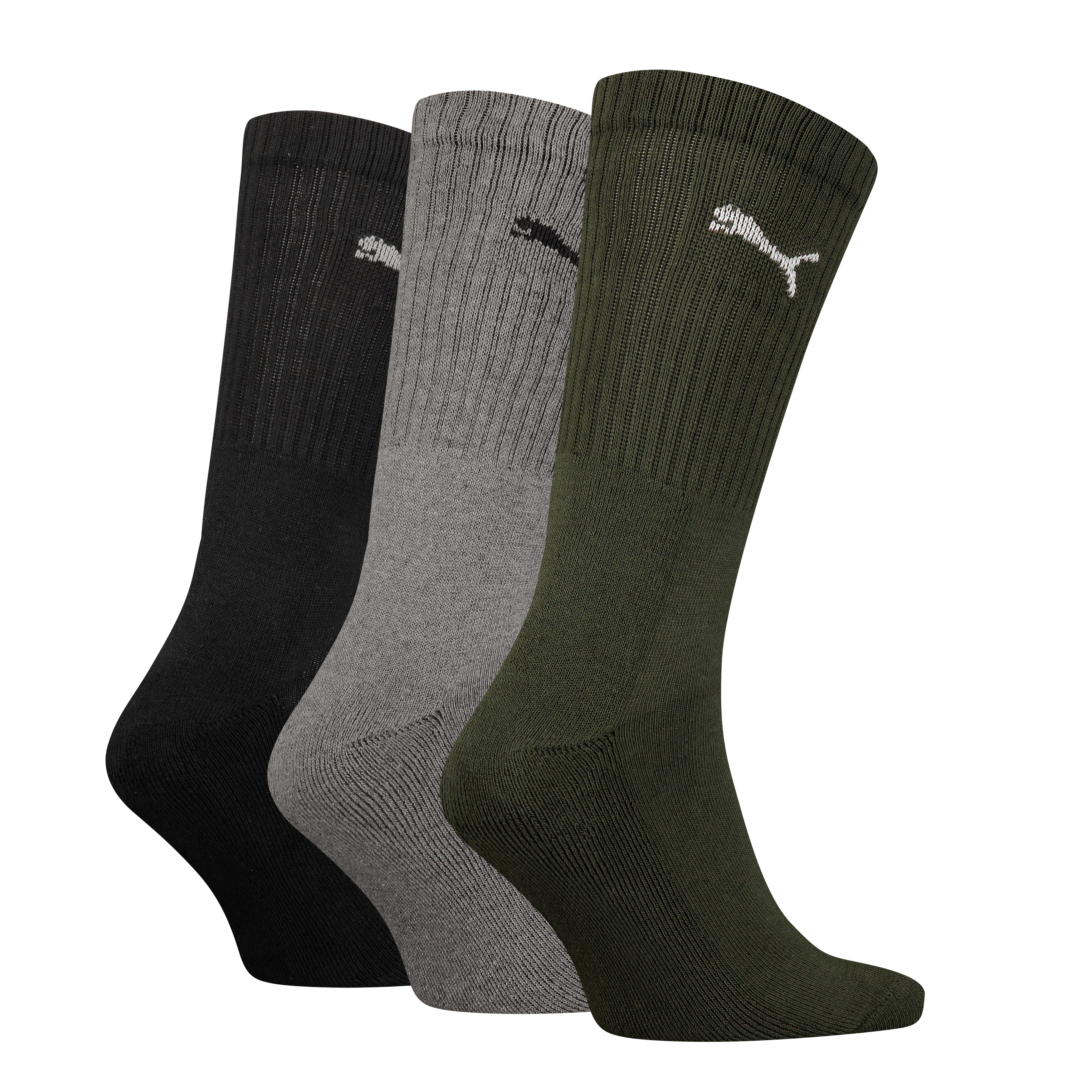 PUMA Socken "PUMA UNISEX CREW SOCK 3P", (3 Paar), mit farblichem Logo günstig online kaufen