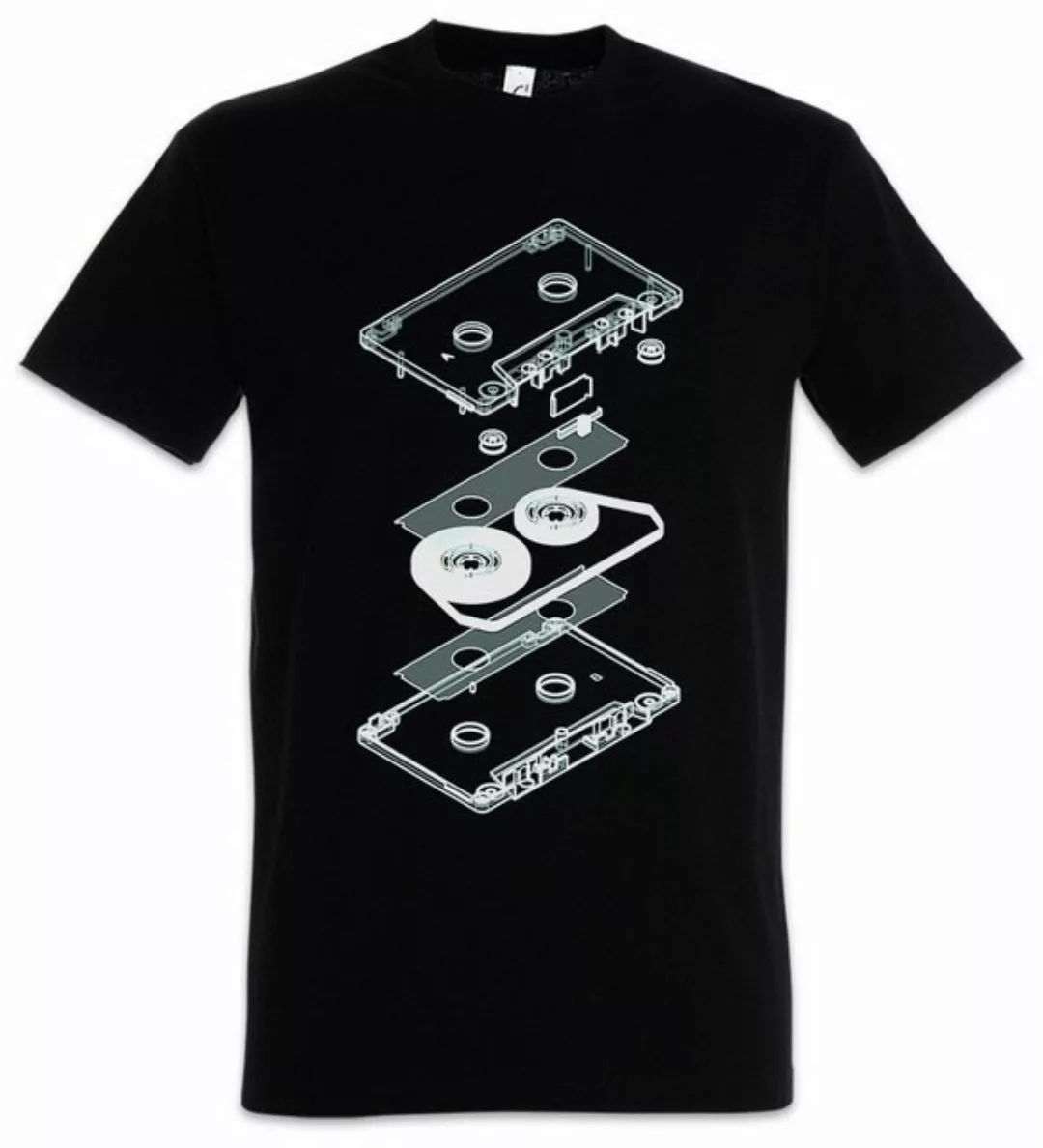 Urban Backwoods Print-Shirt Explosion Audio Cassette Herren T-Shirt 80s Kas günstig online kaufen