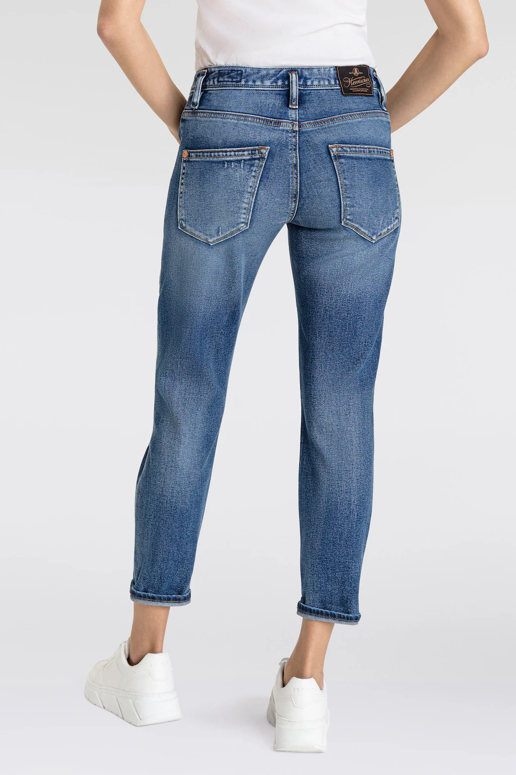 Herrlicher 7/8-Jeans "Shyra Cropped Denim Comfort", mit halb verdeckter Kno günstig online kaufen