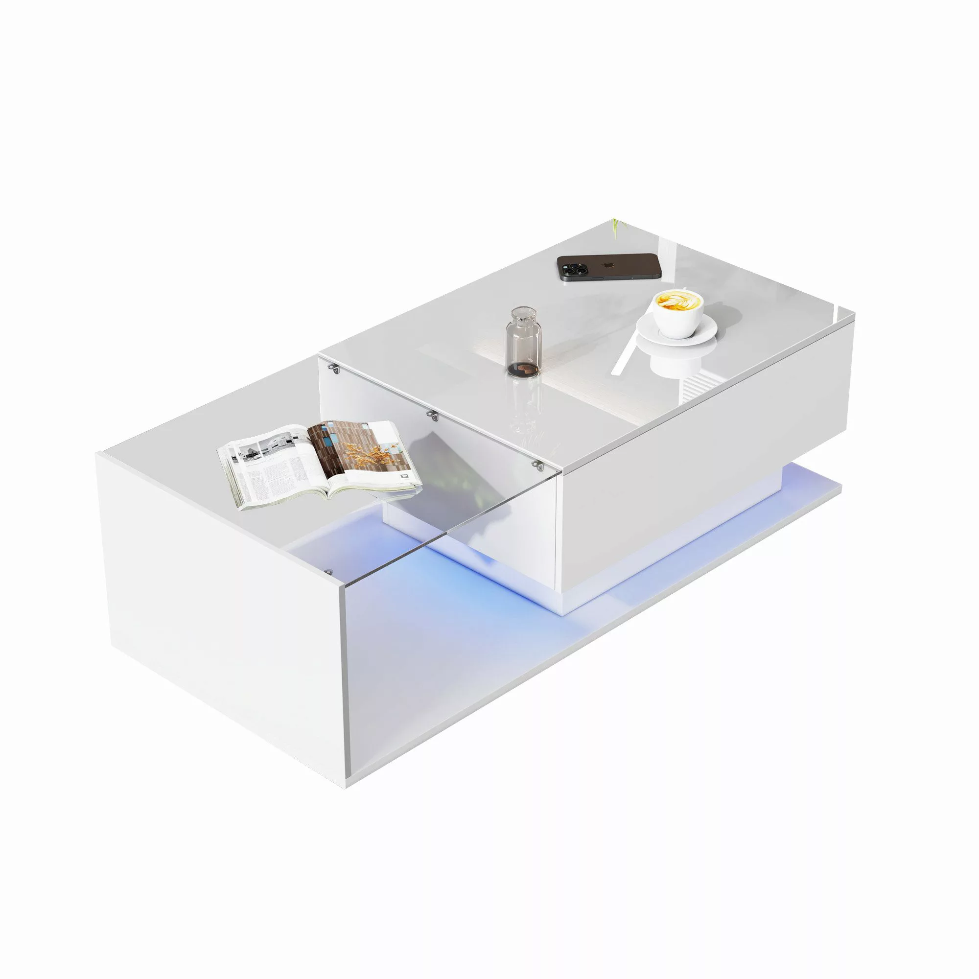 MODFU Couchtisch mit LED-Beleuchtung (1-St., mit günstig online kaufen