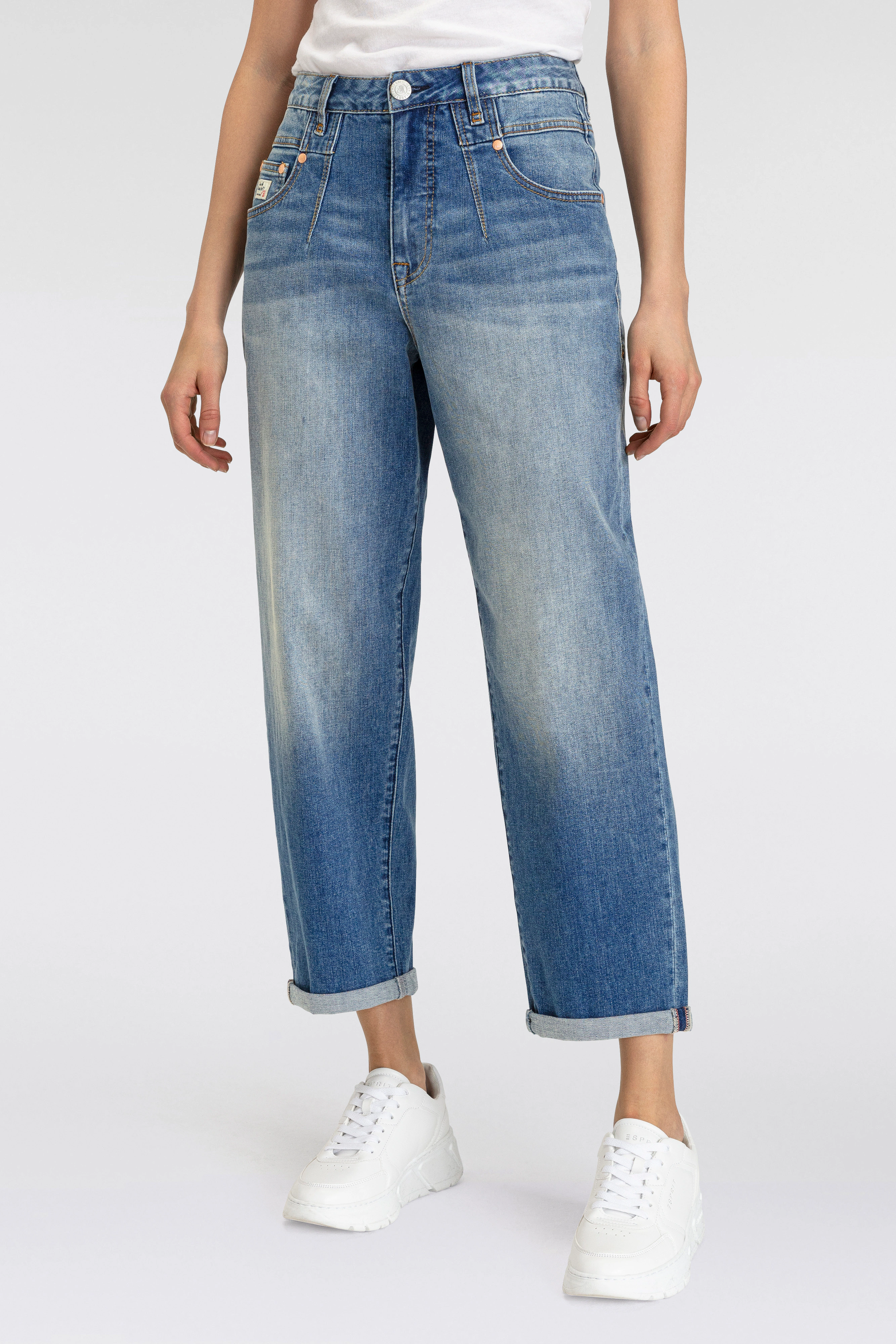 Herrlicher Loose-fit-Jeans "Brooke Organic Denim", in Cropped-Länge günstig online kaufen