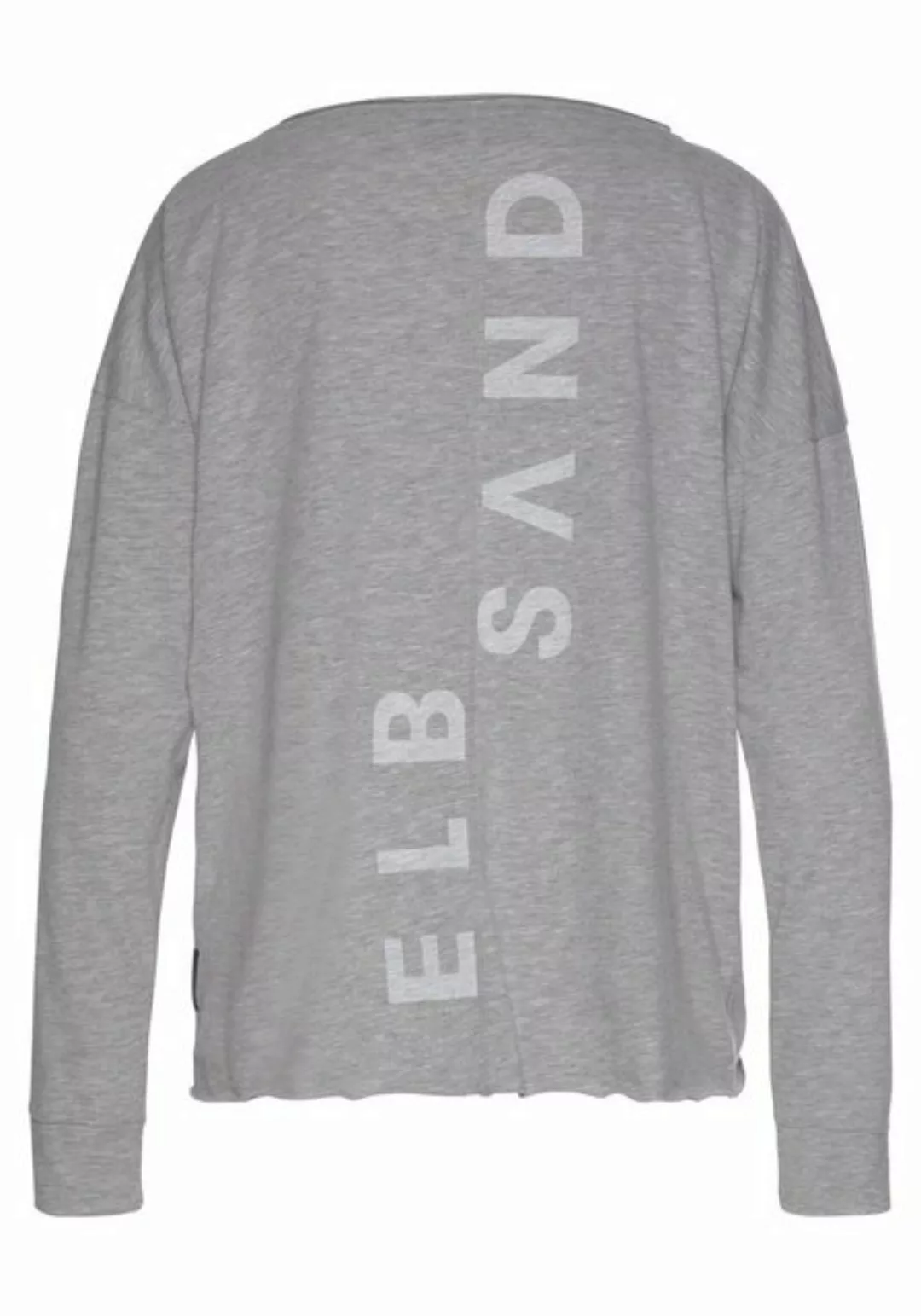 Elbsand Langarmshirt Eltje mit Logodruck hinten, Longsleeve aus Baumwoll-Mi günstig online kaufen