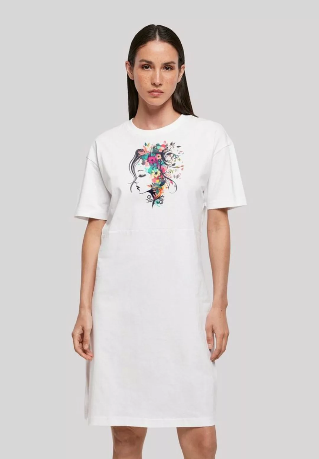 F4NT4STIC Shirtkleid "Blumen Silhouette Bunt", Print günstig online kaufen