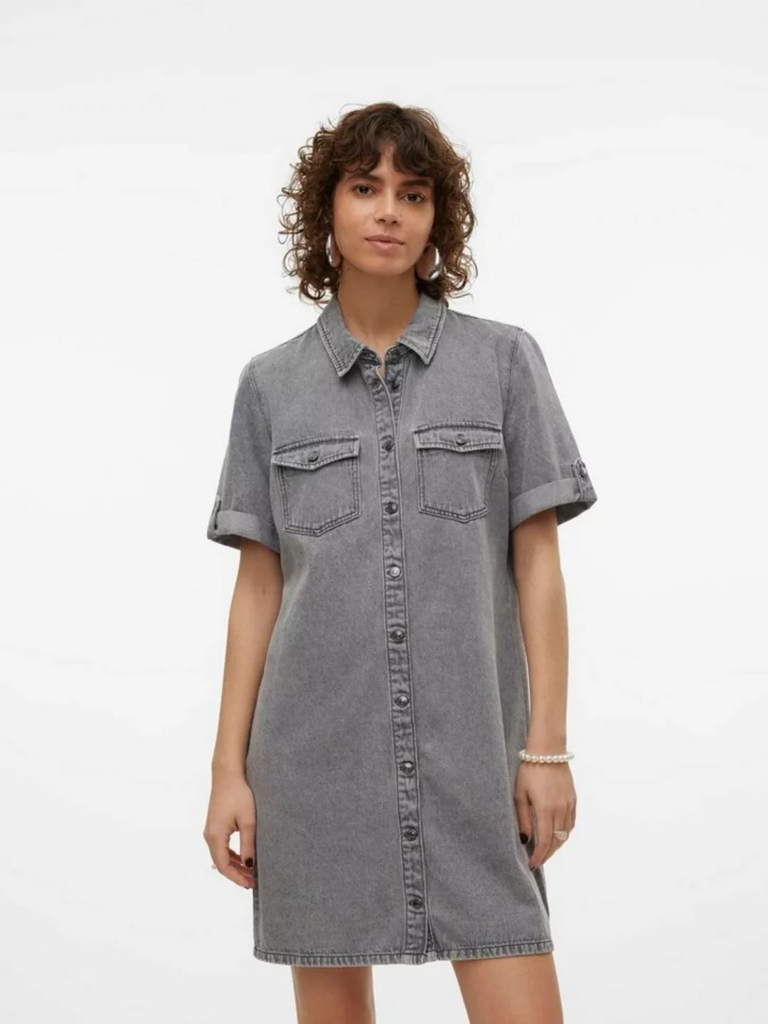 Vero Moda Jeanskleid VMJENNIE SS SHORT DENIM DRESS NOOS günstig online kaufen