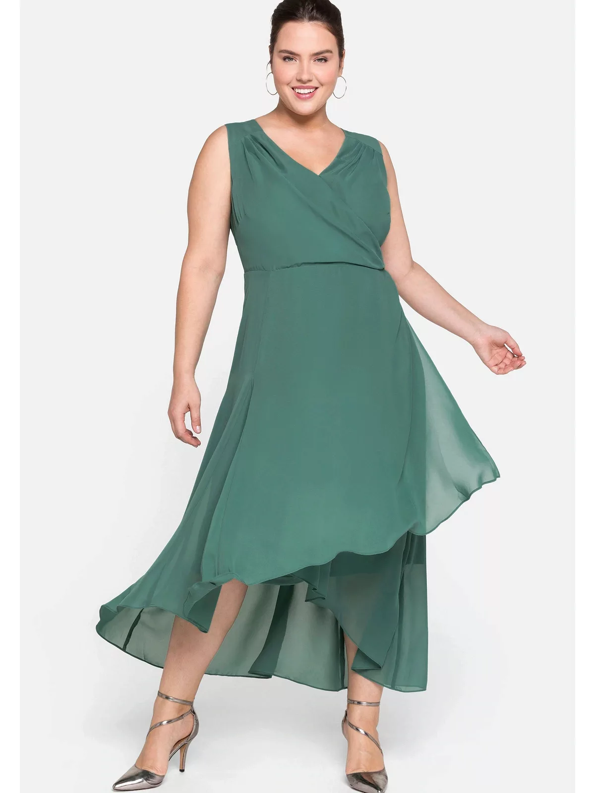 Sheego Abendkleid "Große Größen", in Wickeloptik günstig online kaufen