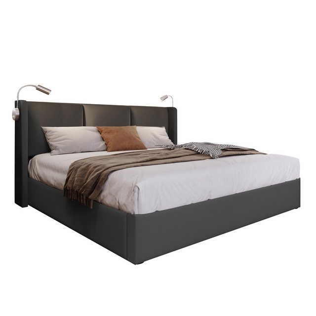 REDOM Polsterbett Doppelbett Stauraumbett Bett (160x200 mit lattenrost(Ohne günstig online kaufen