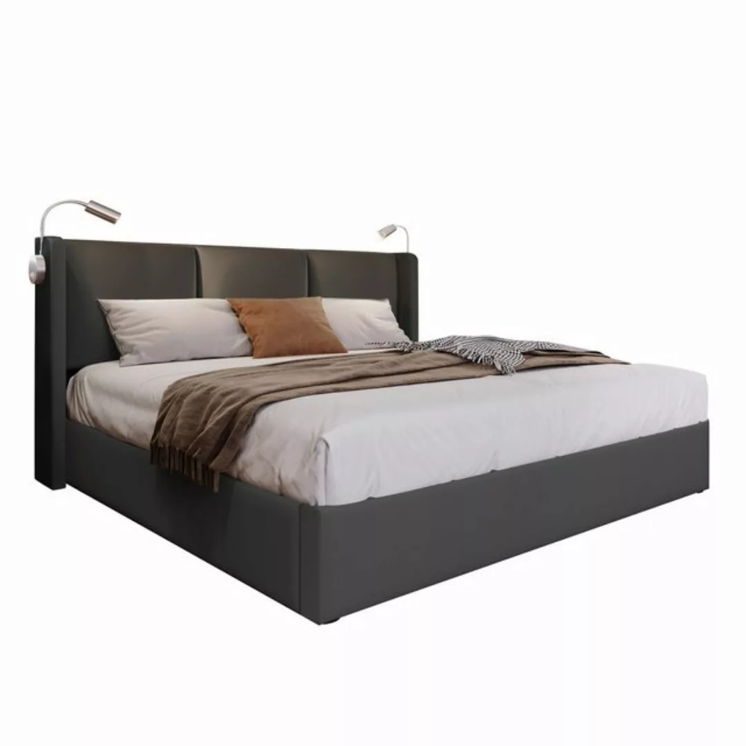 MODFU Polsterbett Doppelbett Stauraumbett Bett (160x200 mit lattenrost(Ohne günstig online kaufen