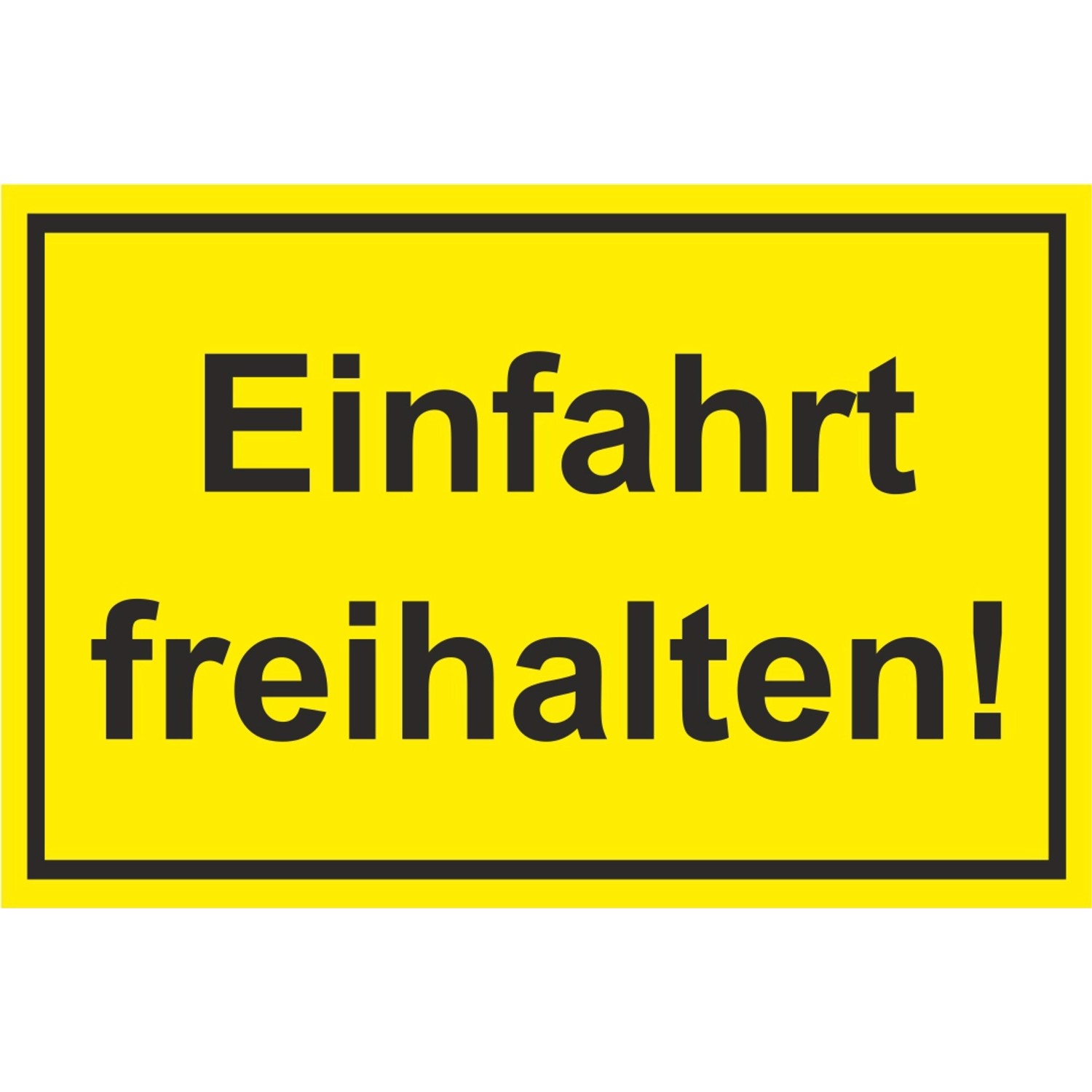 Warn- und Hinweissschild Einfahrt freihalten 30 cm x 20 cm PST günstig online kaufen