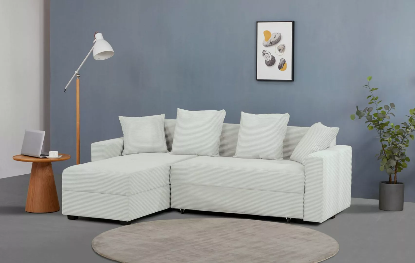 INOSIGN Ecksofa KILLAM, 217 cm, L-Form, mit Schlaffunktion u. Bettkasten, R günstig online kaufen