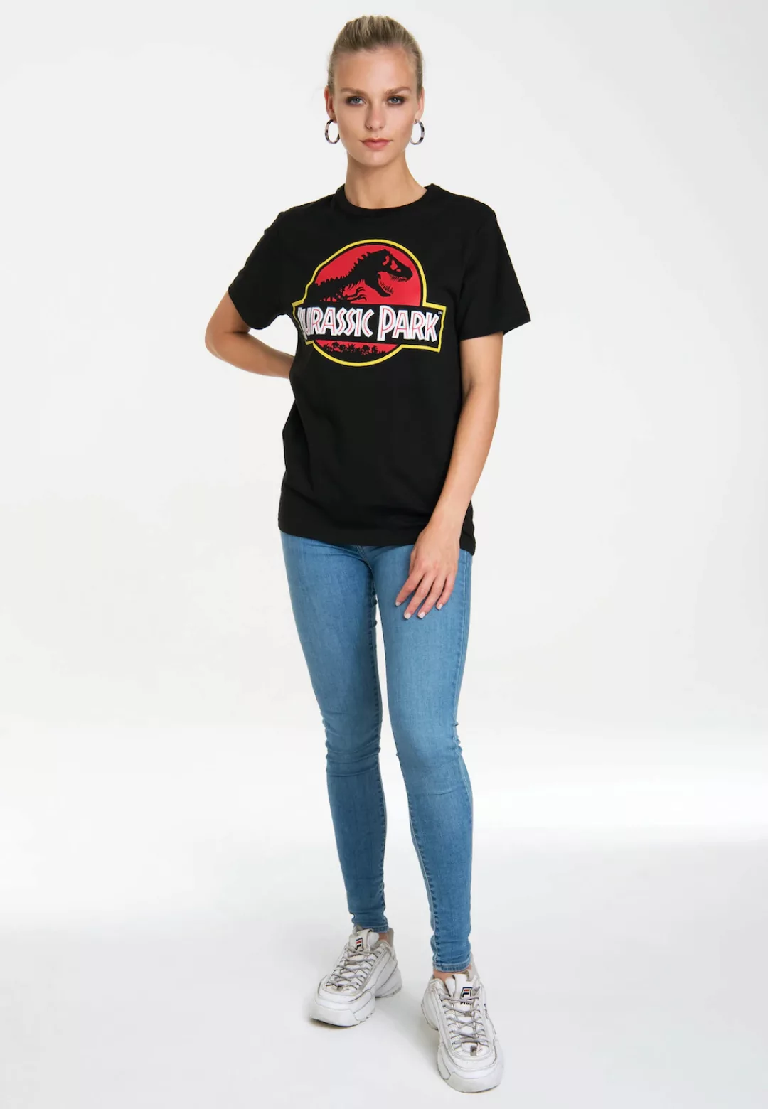 LOGOSHIRT T-Shirt "Jurassic Park Logo", mit coolem Print günstig online kaufen