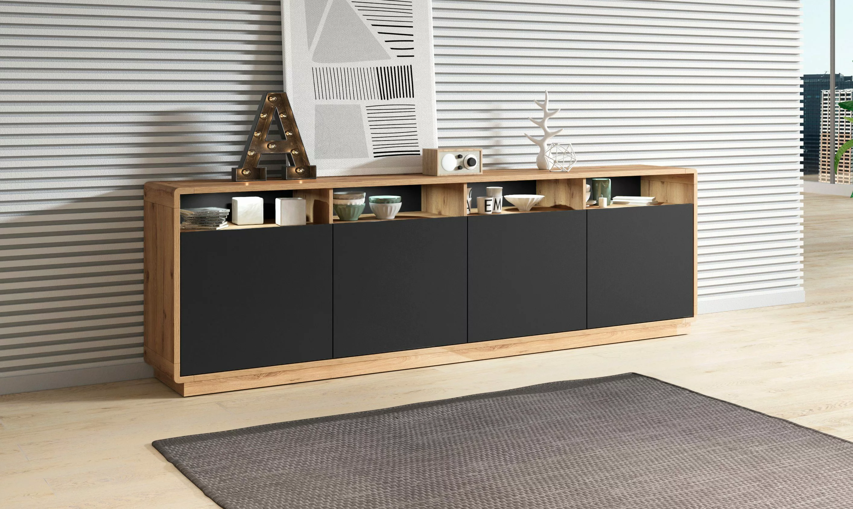 INOSIGN Sideboard ASTON, Breite 238 cm. günstig online kaufen