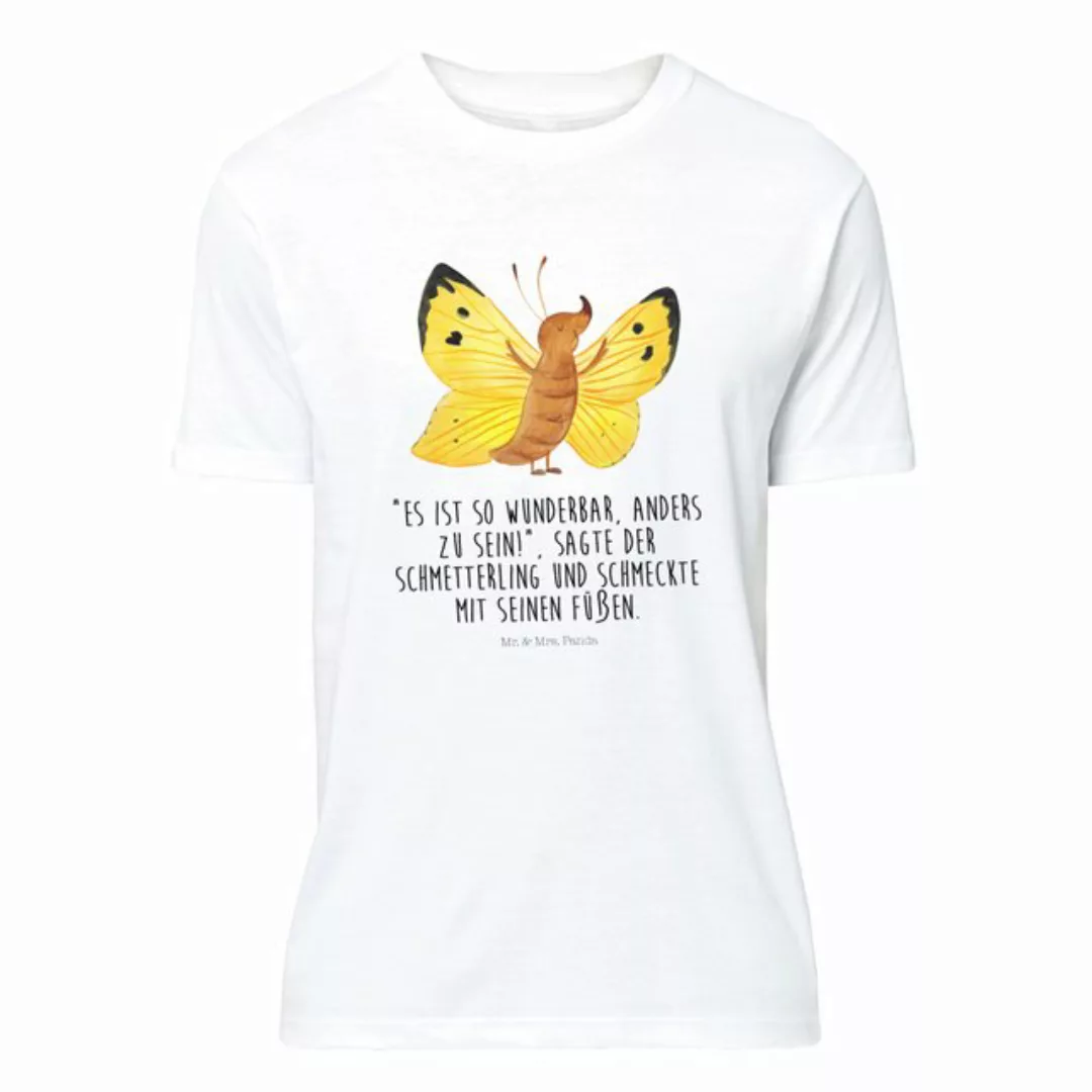 Mr. & Mrs. Panda T-Shirt Schmetterling Zitronenfalter - Weiß - Geschenk, sü günstig online kaufen