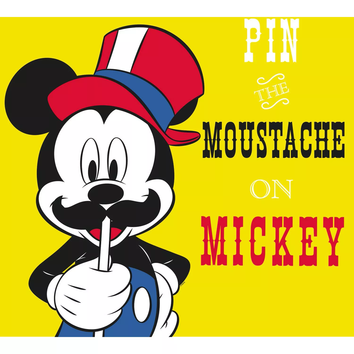 Komar Poster "Mickey Mouse Moustache", Disney, (1 St.), Kinderzimmer, Schla günstig online kaufen