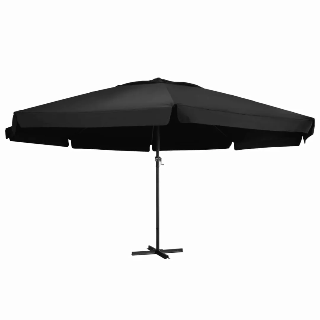 Sonnenschirm Mit Aluminium-mast 600 Cm Schwarz günstig online kaufen