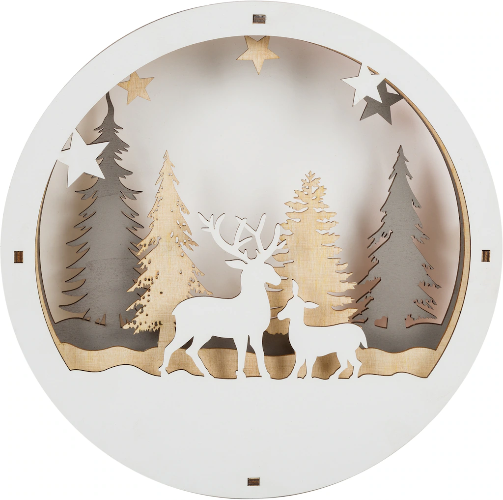Myflair Möbel & Accessoires Weihnachtsszene "Weihnachtsdeko", Winterszeneri günstig online kaufen