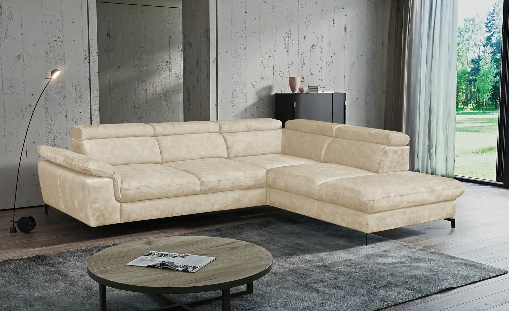 switch Ecksofa  Alegra ¦ beige ¦ Maße (cm): B: 277 H: 93 T: 237 Polstermöbe günstig online kaufen