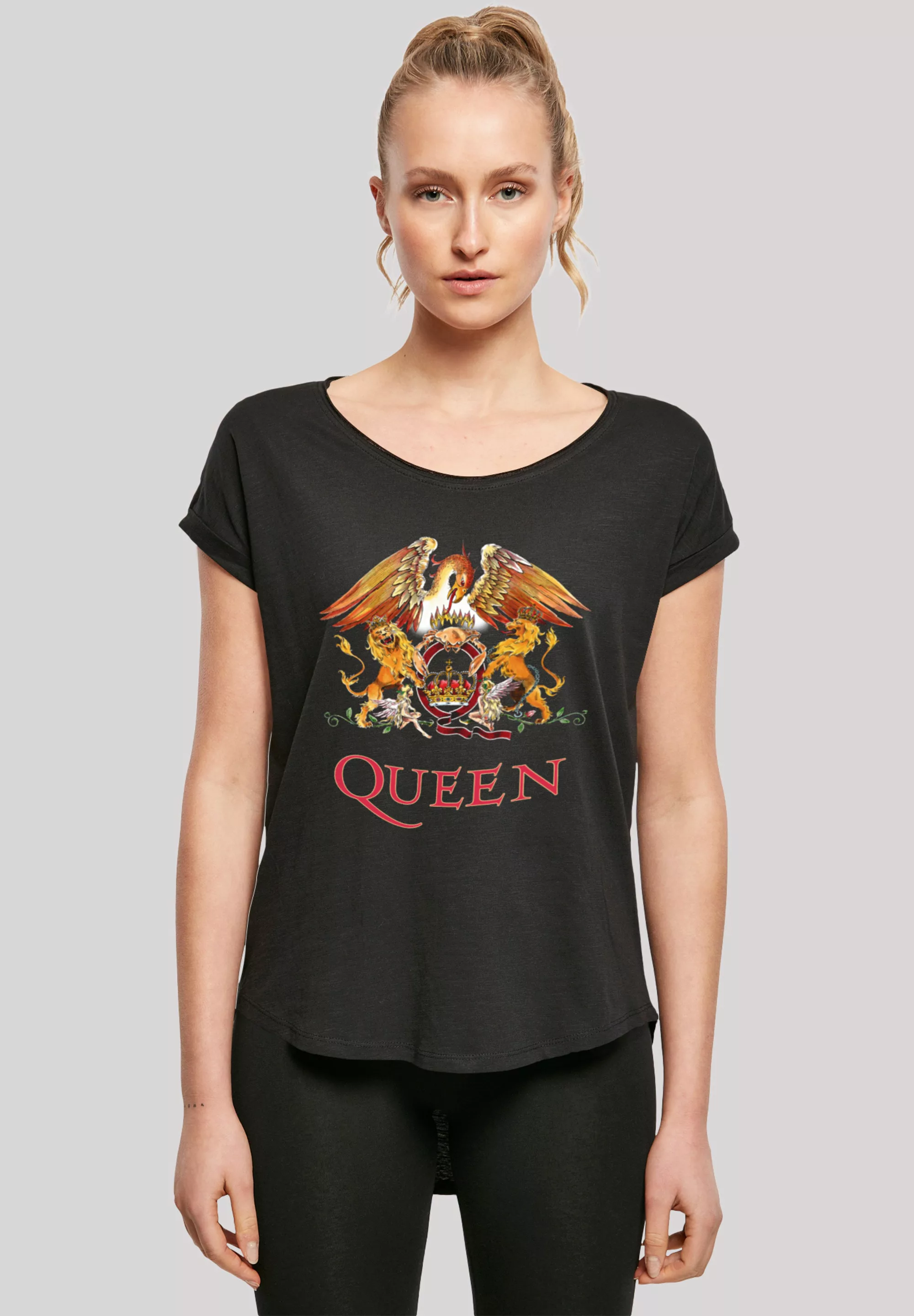 F4NT4STIC T-Shirt "Queen Rockband Classic Crest Black", Print günstig online kaufen