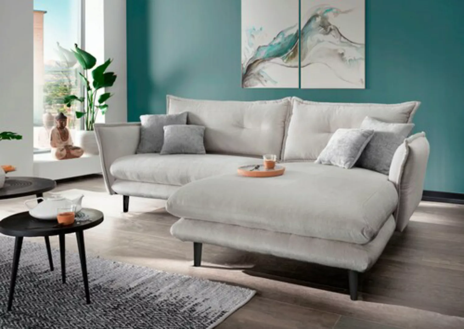 INOSIGN Ecksofa »Lazio«, in verschiedenen Bezugsqualitäten und Farben liefe günstig online kaufen