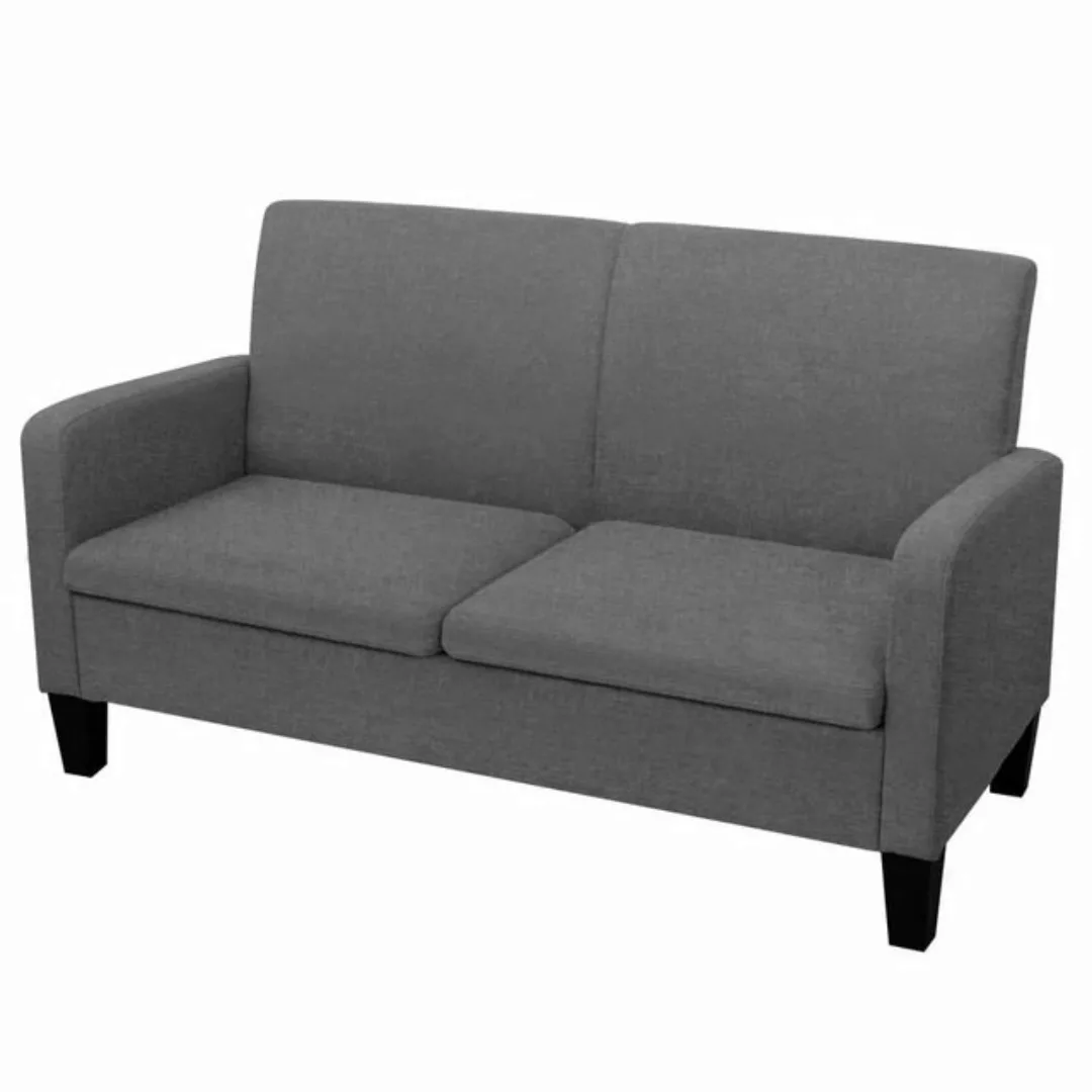 furnicato 2-Sitzer 2-Sitzersofa 135 x 65 x76 cm Dunkelgrau günstig online kaufen