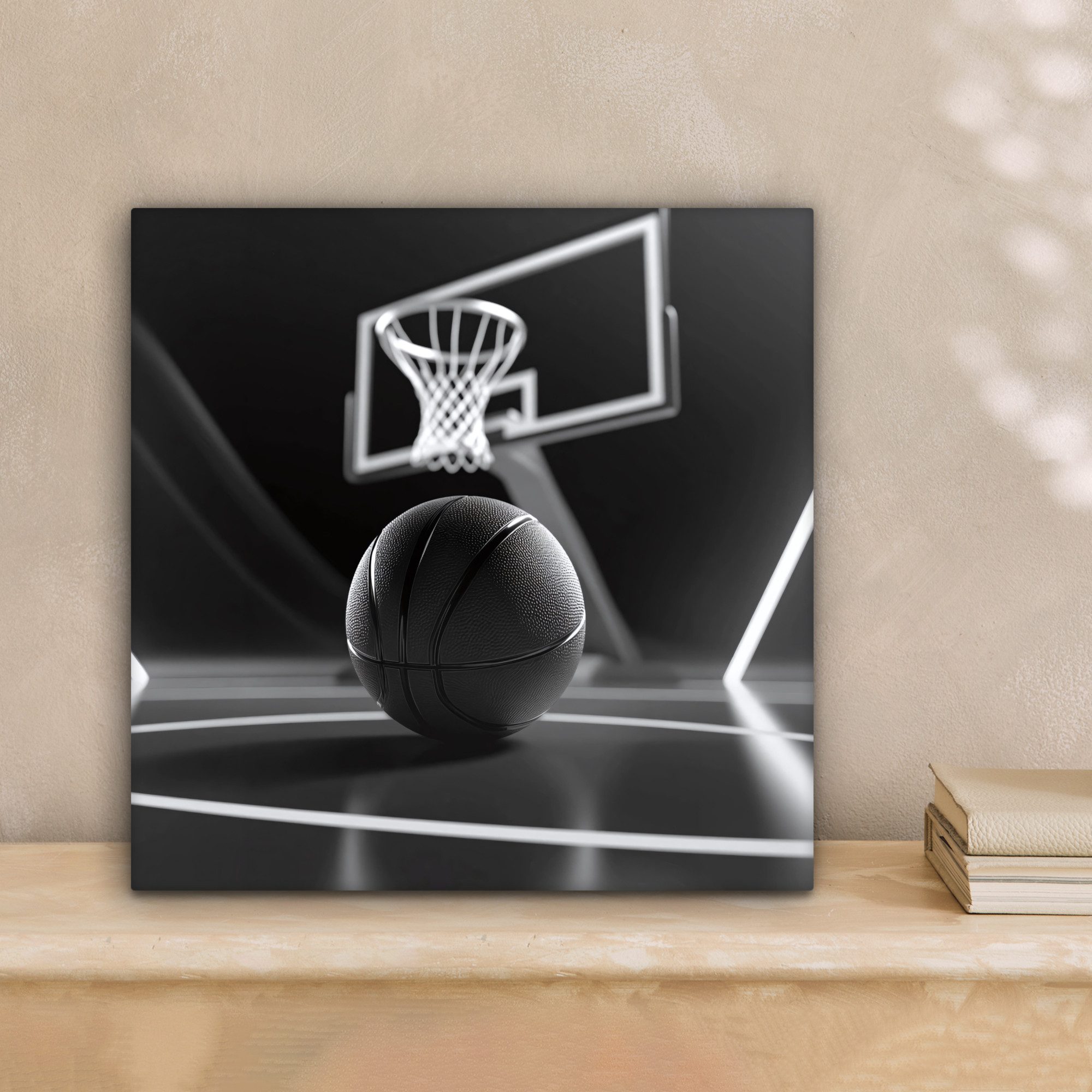 OneMillionCanvasses® Leinwandbild Basketball - Basketballplatz - günstig online kaufen