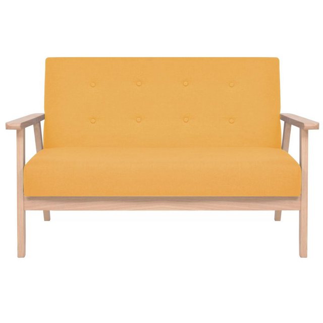 vidaXL Sofa 2-Sitzer Sofa Stoff Gelb günstig online kaufen