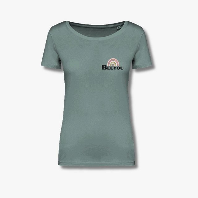 Beeyou. Clothes T-Shirt T-Shirt aus Bio-Baumwolle mit Regenbogen Druck günstig online kaufen