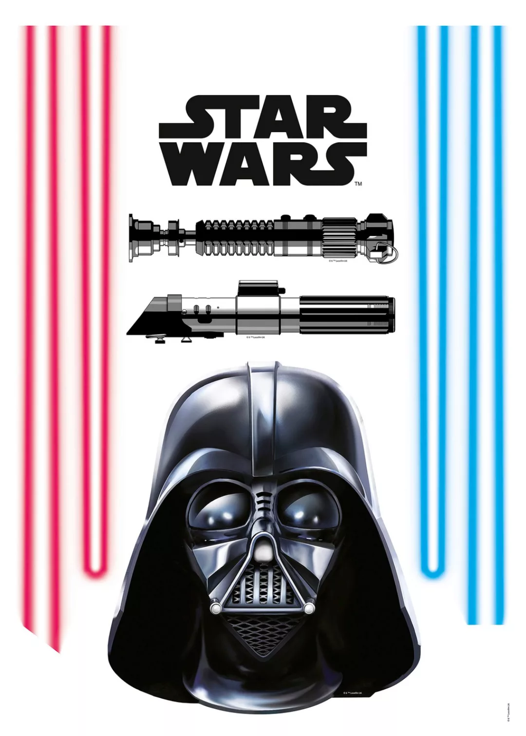 Komar Wandtattoo "Darth Vader", (8 St.), 50x70 cm (Breite x Höhe), selbstkl günstig online kaufen