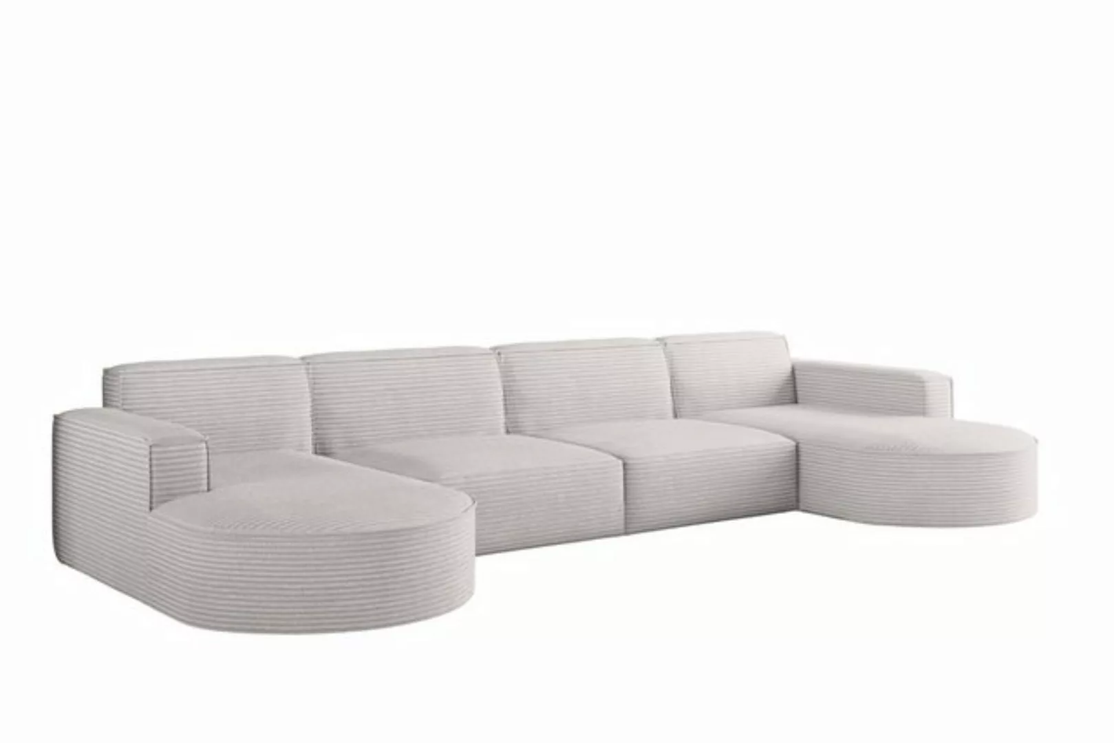 Kaiser Möbel Ecksofa Designer MODENA U XL stoff Dicker cord Poso, Viele Far günstig online kaufen