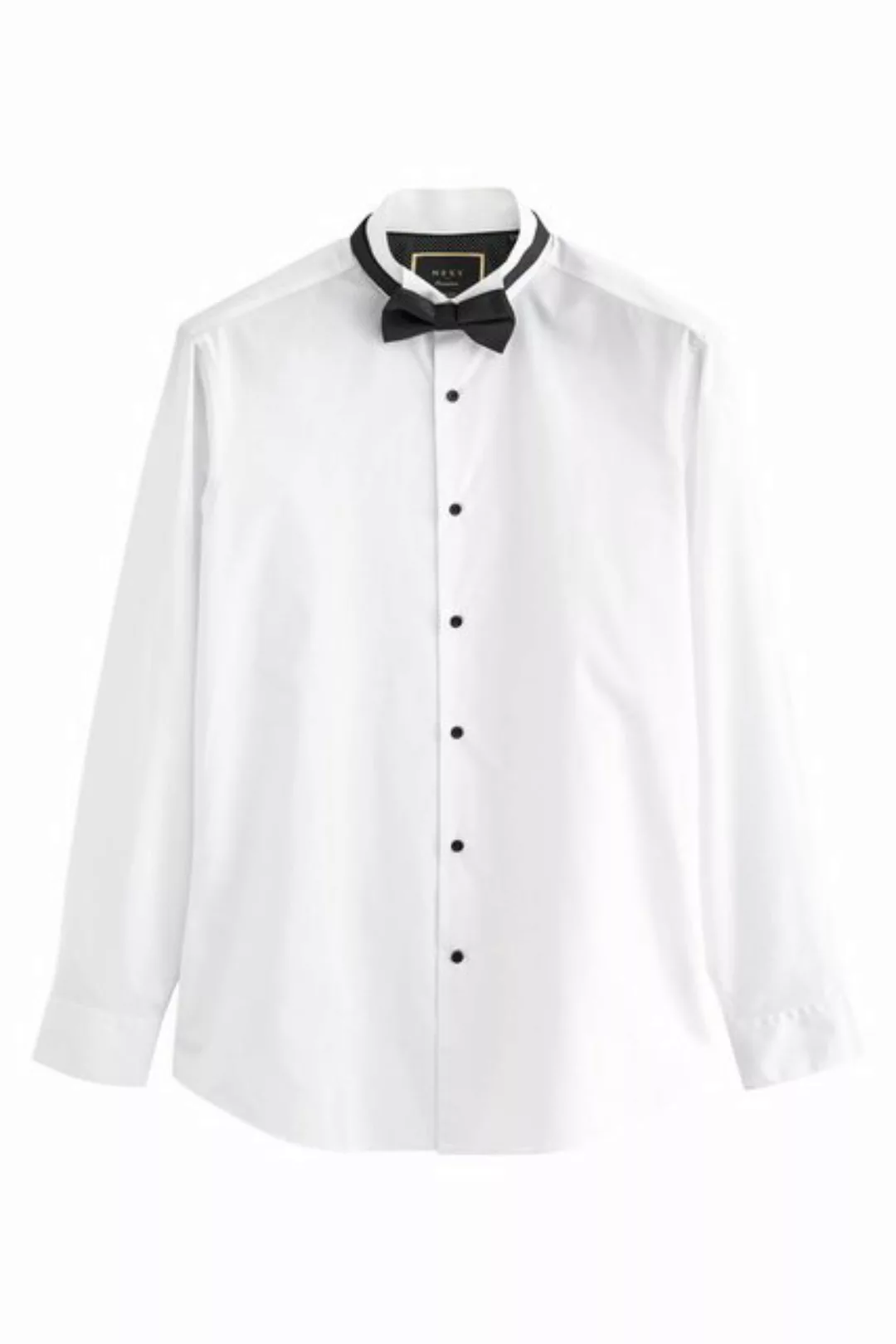 Next Langarmhemd Formelles Slim Fit Hemd mit Fliege im Set (2-tlg) günstig online kaufen