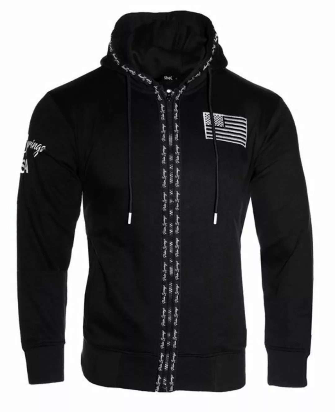 RMK Collegejacke Herren Joggingjacke Jacke USA US Sweatjacke Fitness Zipper günstig online kaufen