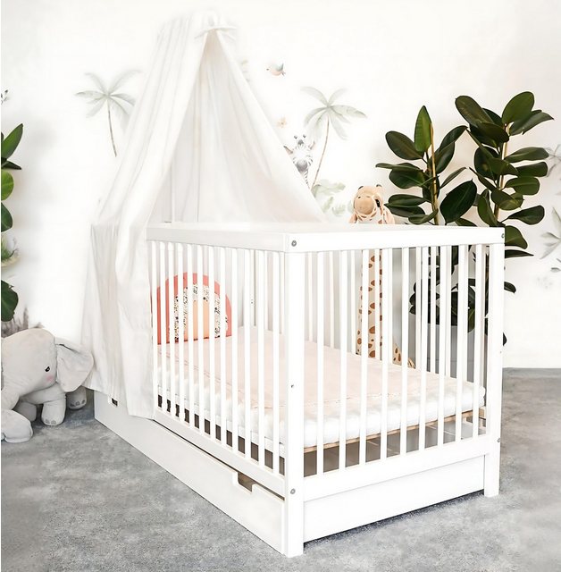 Alavya Home® Komplettbett TOBI 6-tlg.SET für Kleine Babys I 9-fach höhenver günstig online kaufen