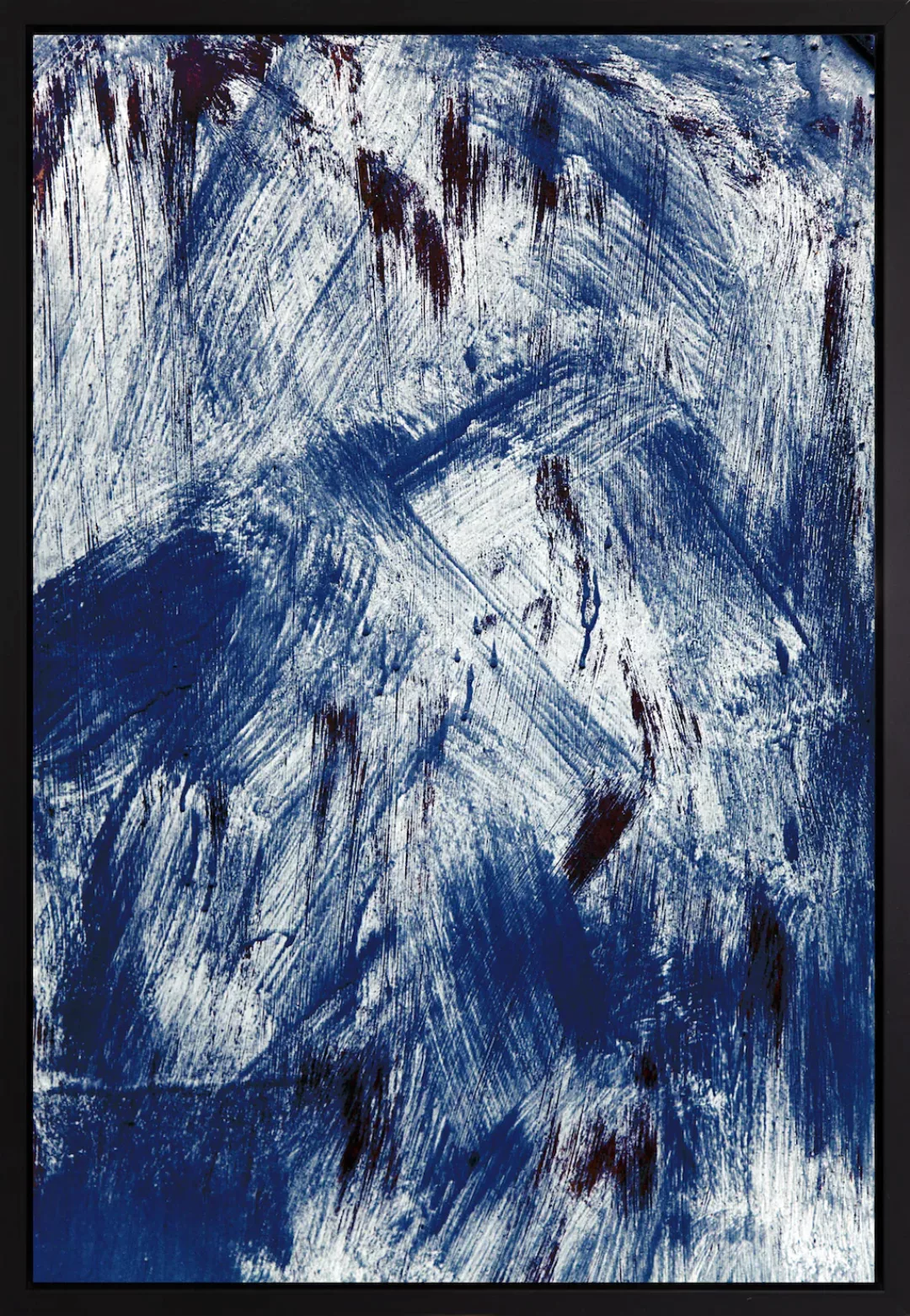 queence Leinwandbild »Abstrakt Blau und Weiß«, Abstrakt-Abstrakte-Kunst-Mod günstig online kaufen