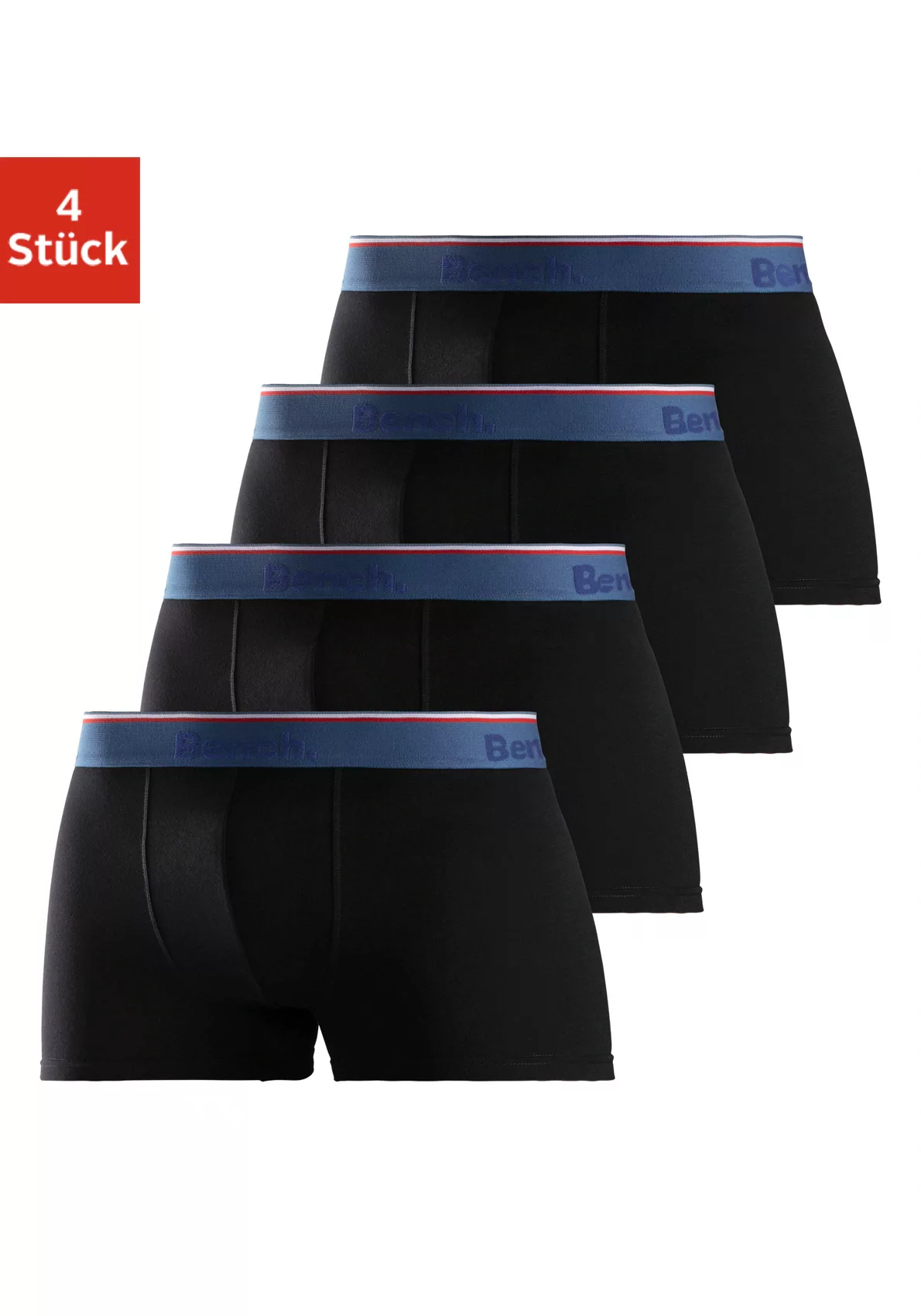 Bench. Boxer "Boxershorts für Herren", (Packung, 4 St.), aus Baumwoll-Mix günstig online kaufen