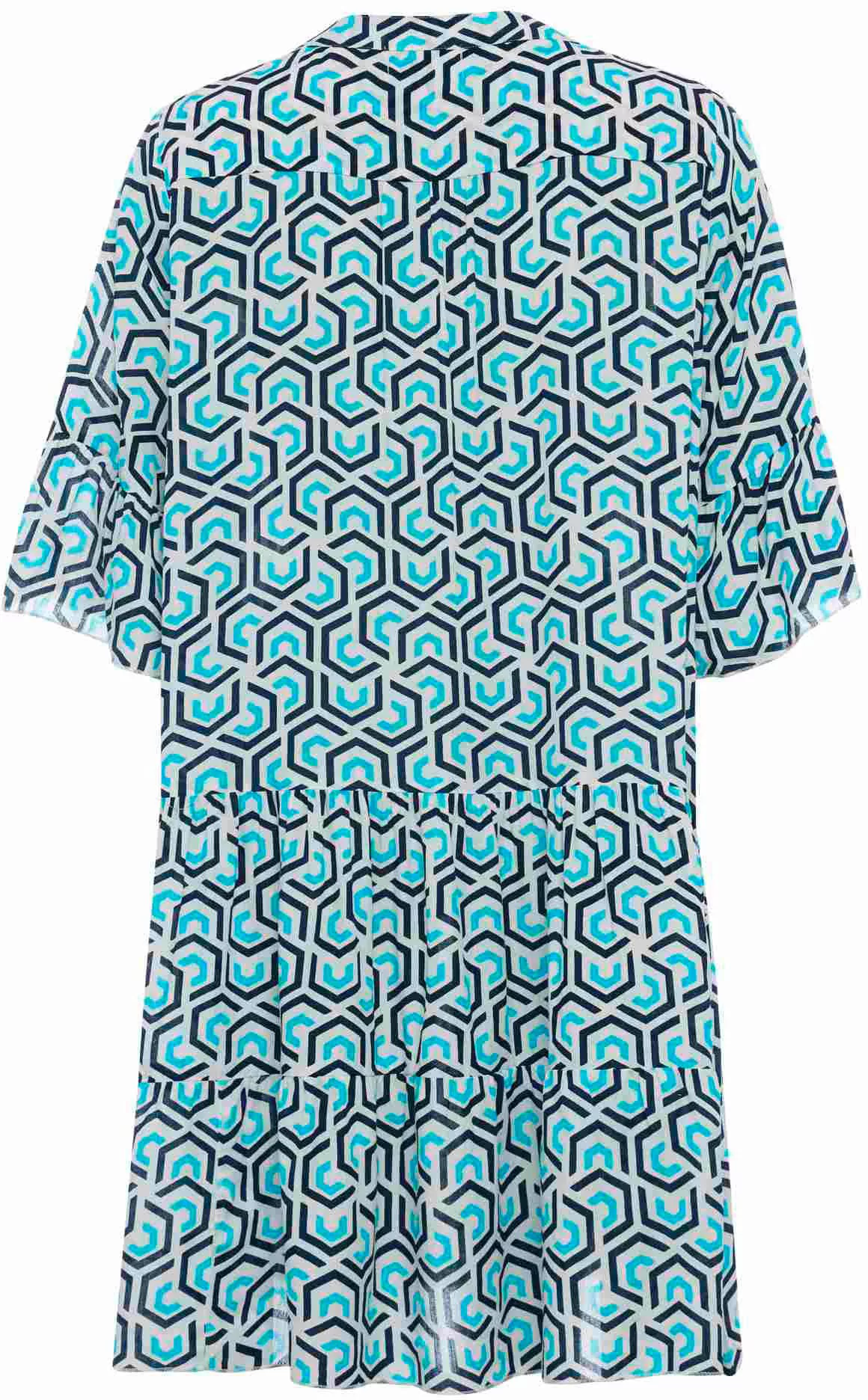 Zwillingsherz Sommerkleid mit grafischem Muster allover günstig online kaufen