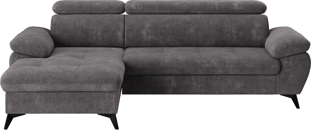 COTTA Ecksofa "Hudson L-Form", verstellbare Kopfstützen günstig online kaufen