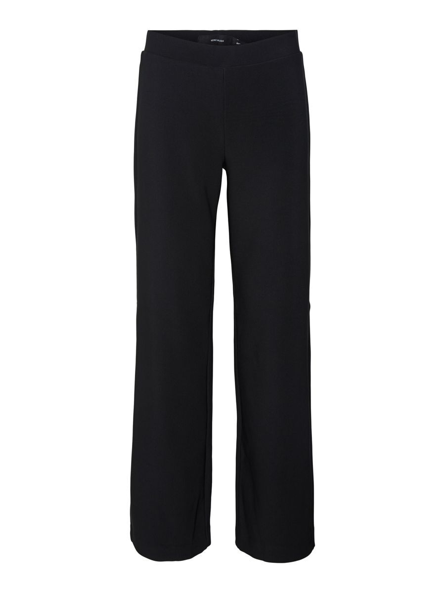 VERO MODA Gerippte Straight Fit Hose Damen Schwarz günstig online kaufen