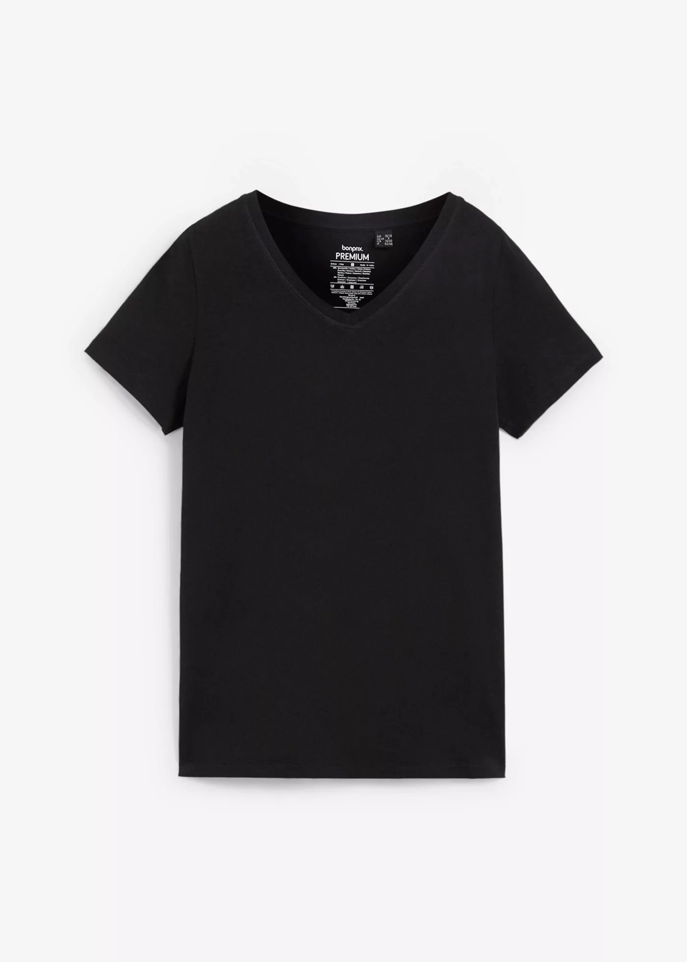 Essential T-Shirt mit V-Ausschnitt aus Bio-Baumwolle, seamless günstig online kaufen