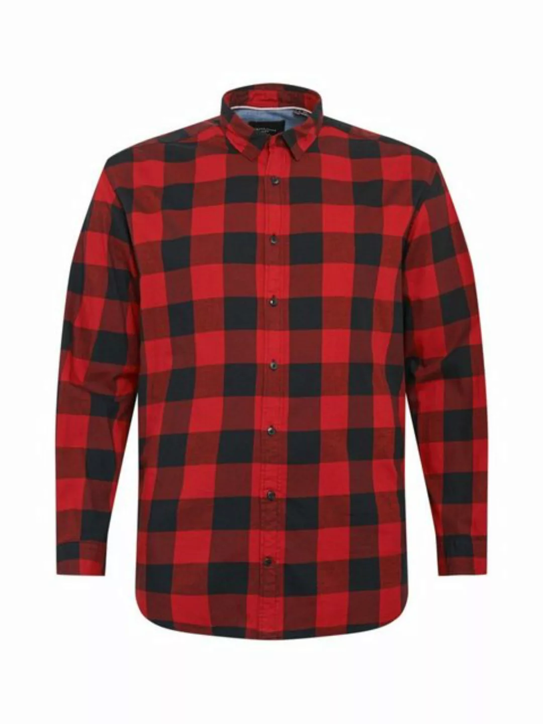 Jack & Jones Herren Freizeit Hemd JJEGINGHAM Comfort Fit Plussize günstig online kaufen