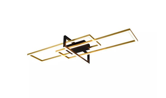 LED-Deckenleuchte ca. 100 cm breit Switch-Dimmer Messing / Schwarz Matt 1 S günstig online kaufen