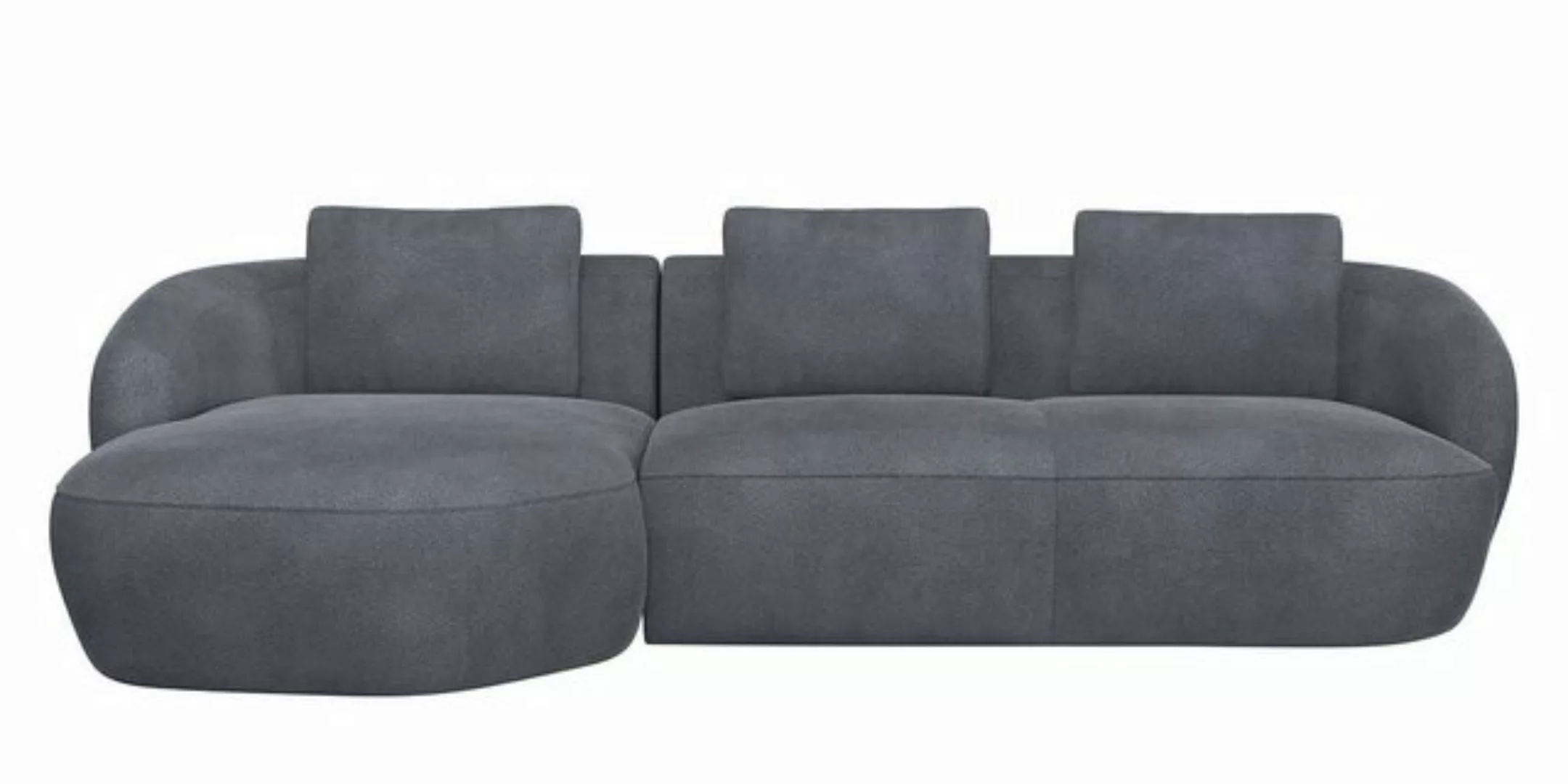 FLEXLUX Wohnlandschaft Torino, rund, L-Form, Sofa-Ecke mit Recamiere, Longc günstig online kaufen