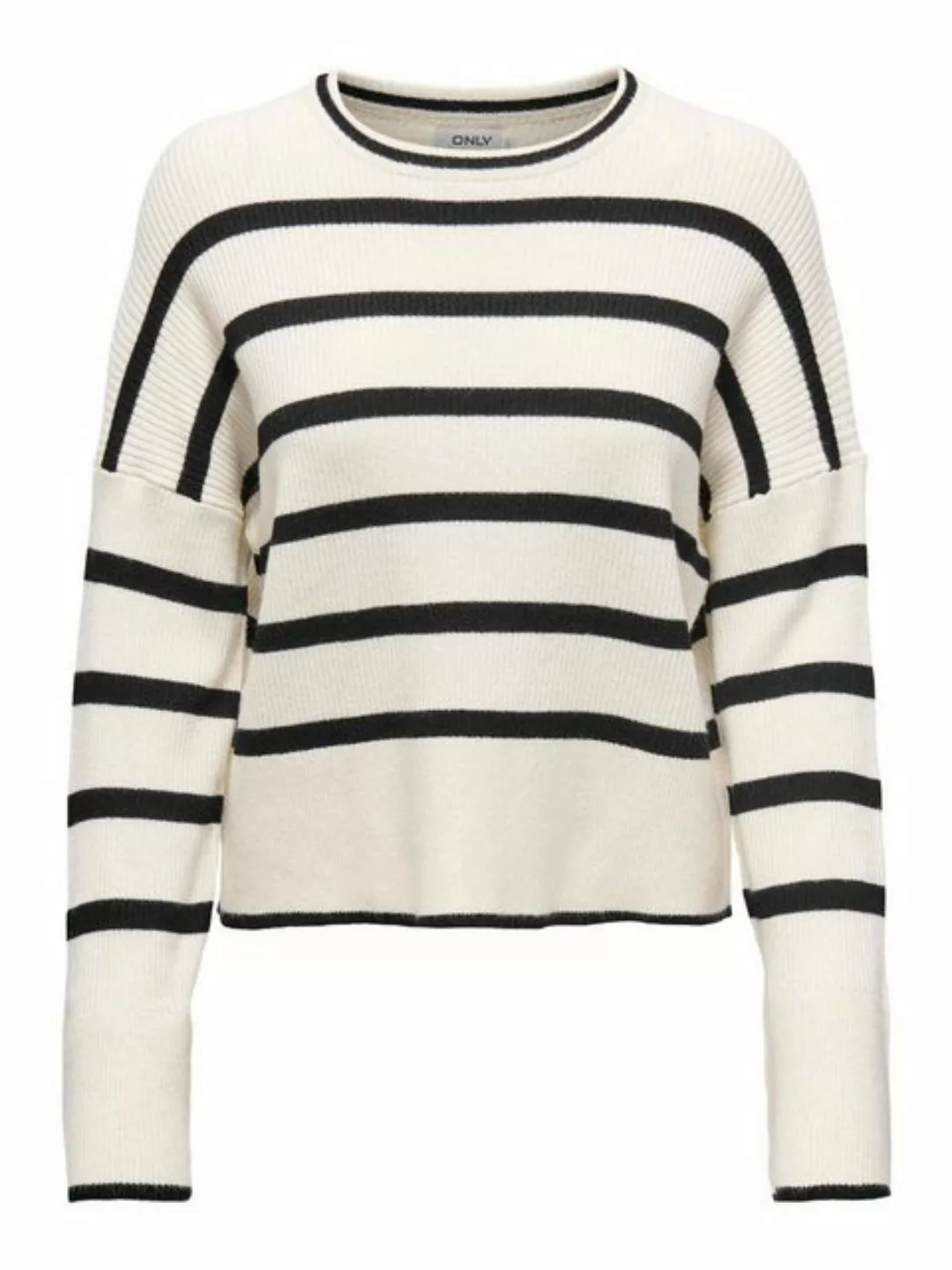 ONLY Strickpullover Damen Pullover ONLIBI LS STRIPE O-NECK KNT (1-tlg) günstig online kaufen