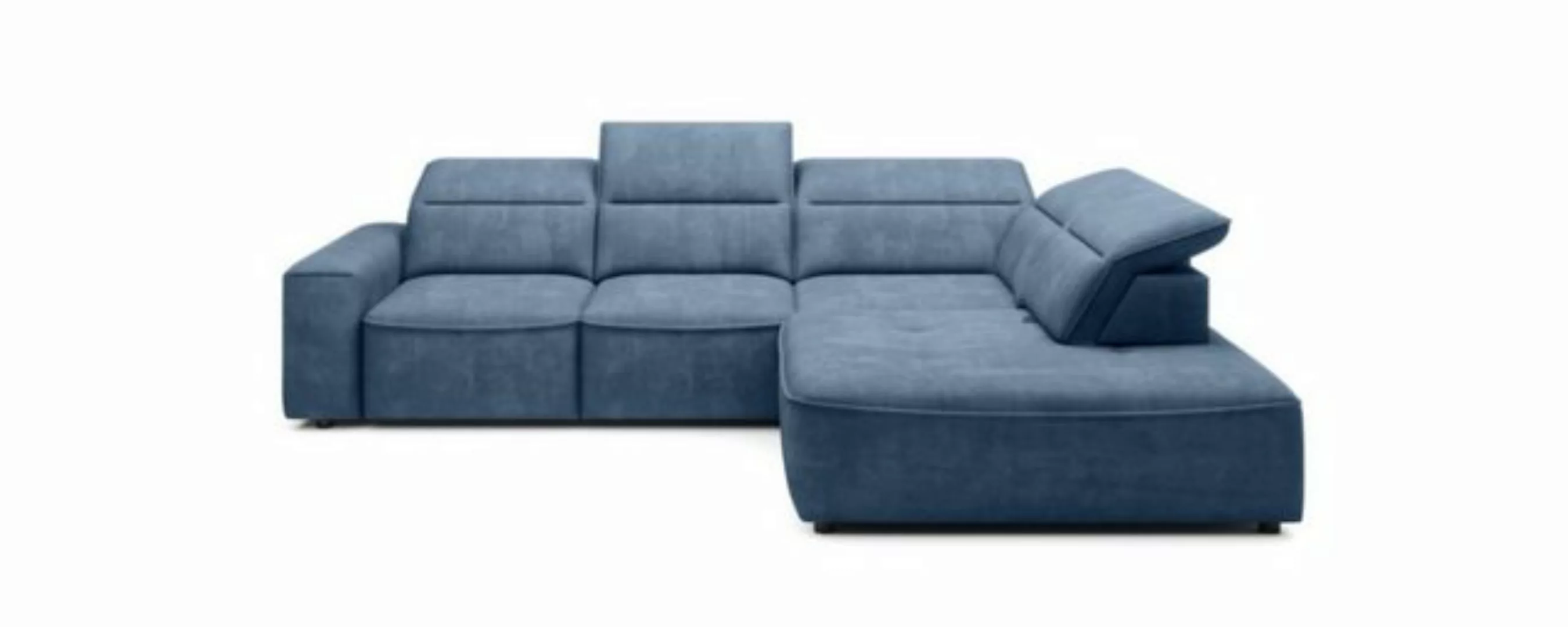 Sofa Dreams Ecksofa Cosmo L Form blau günstig online kaufen