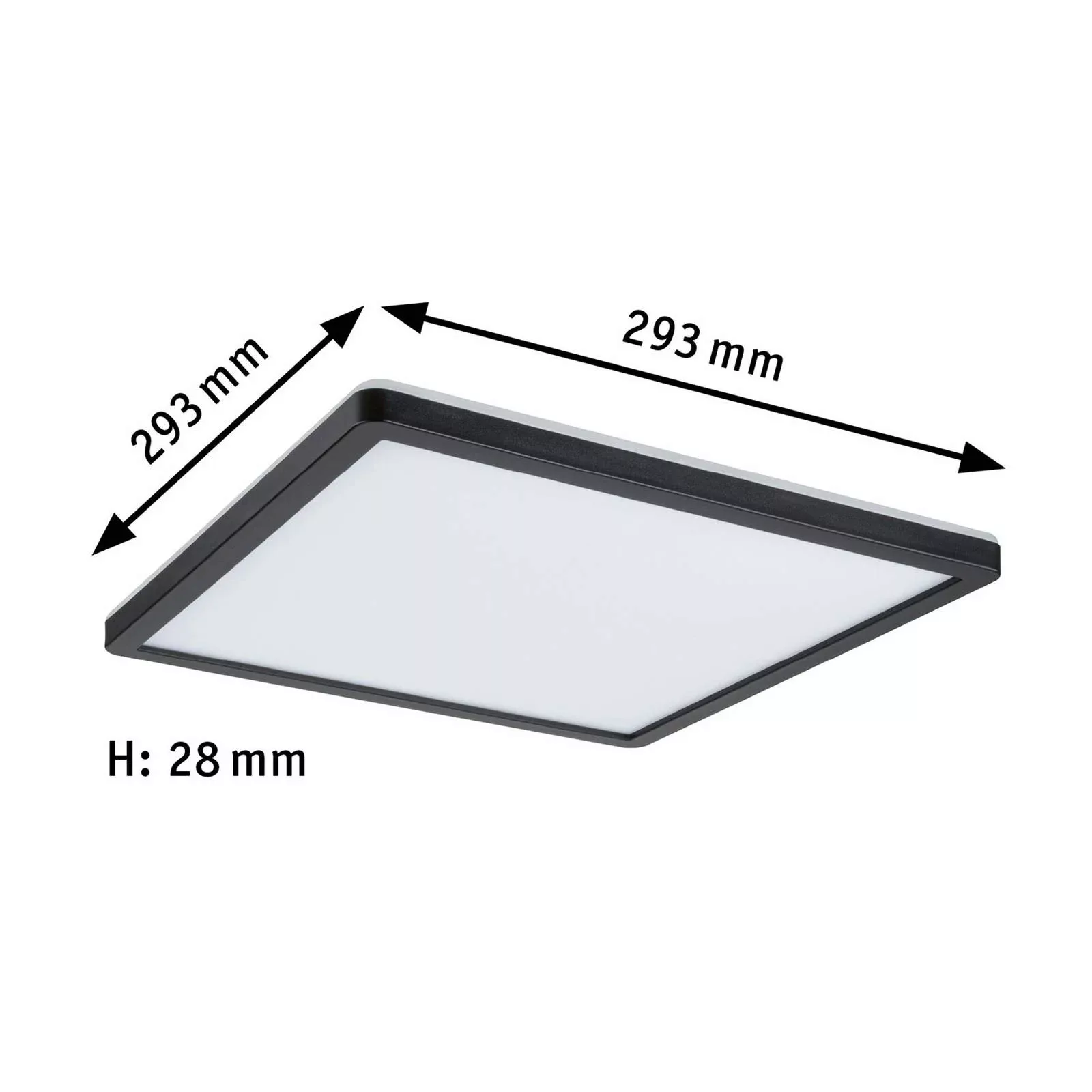 Paulmann Atria Shine Panel on/off black 840 29x29 günstig online kaufen