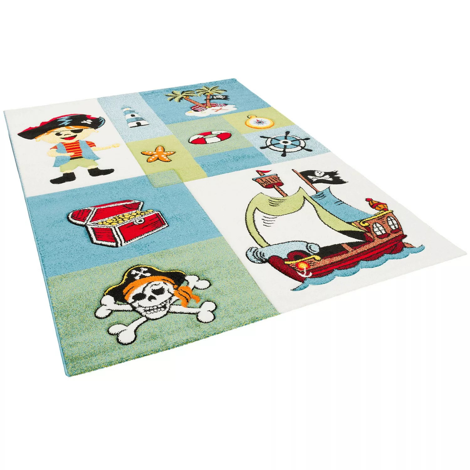 Pergamon Kinder Teppich Maui Kids Pirat Multi 200x290cm günstig online kaufen