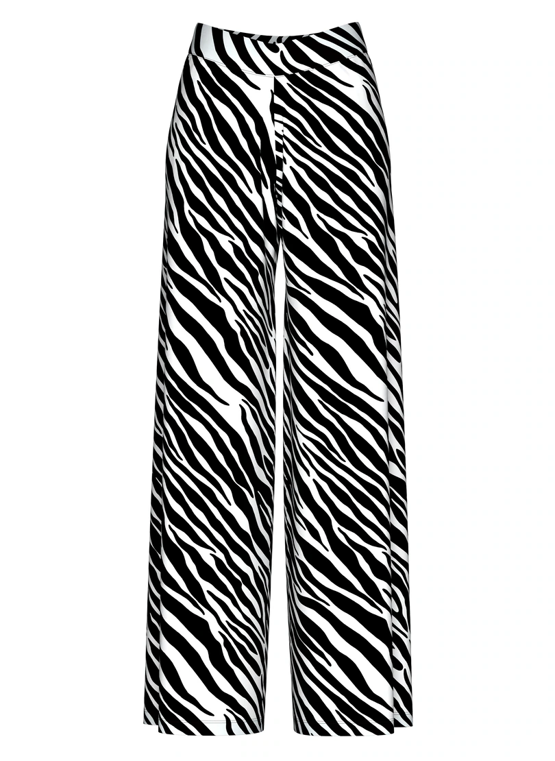 Trigema Jerseyhose "TRIGEMA Hüfthose mit Allover-Zebramuster", (1 tlg.) günstig online kaufen