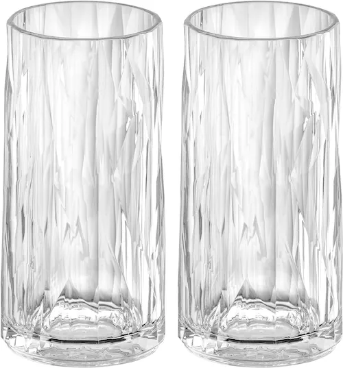 KOZIOL Longdrinkglas »CLUB No. 8«, (Set, 2 tlg., 2er Set), unzerbrechlich,r günstig online kaufen