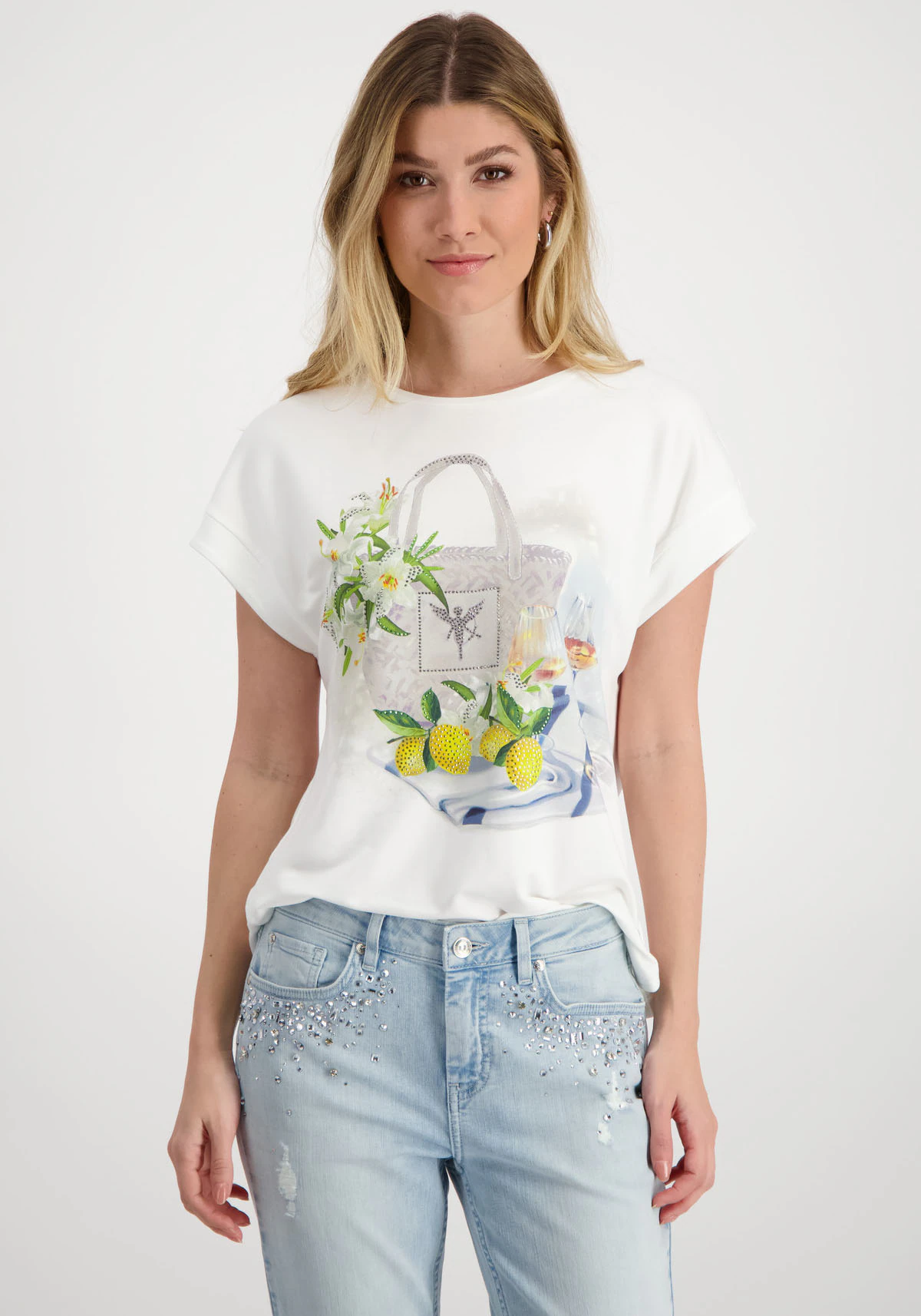 Monari T-Shirt, mit Foto Print günstig online kaufen